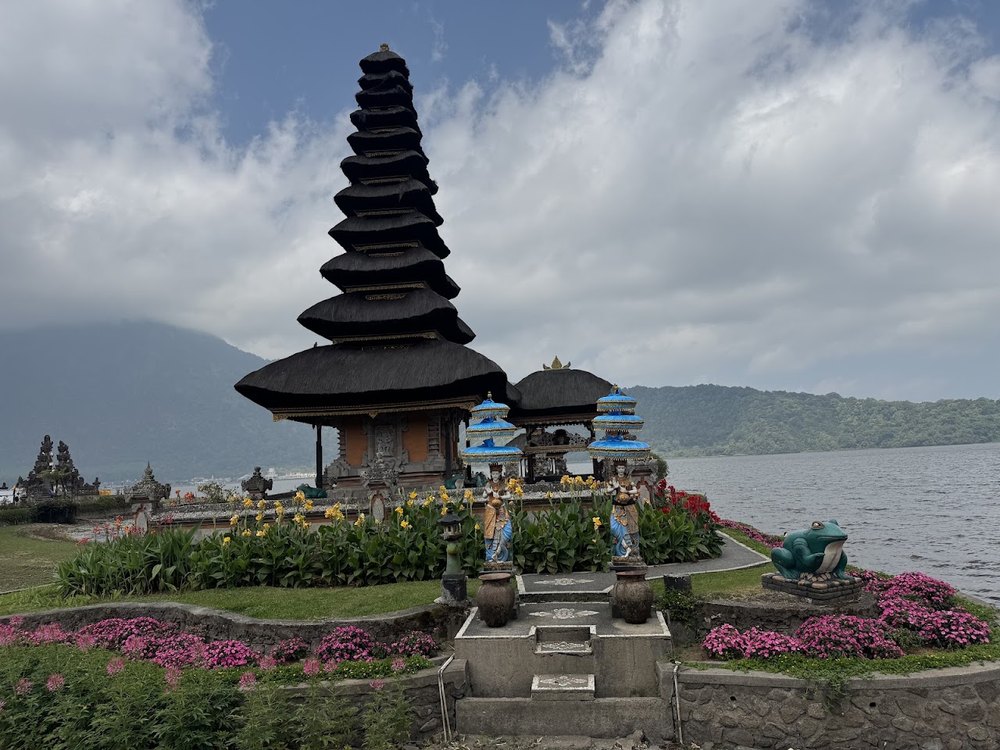 Ulun Danu Beratan Temple on the lake in Bali