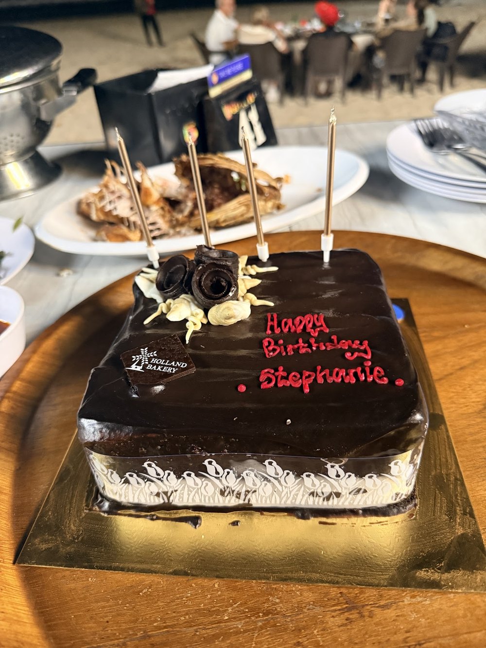 A birthday cake from a private Bali tour with Awan